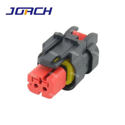 کانکتور 2 پین زن مشکی ضد آب AMPSEAL سری 16 اتصال خودکار ضد آب 776427-1 DJ7028C-1.5-21